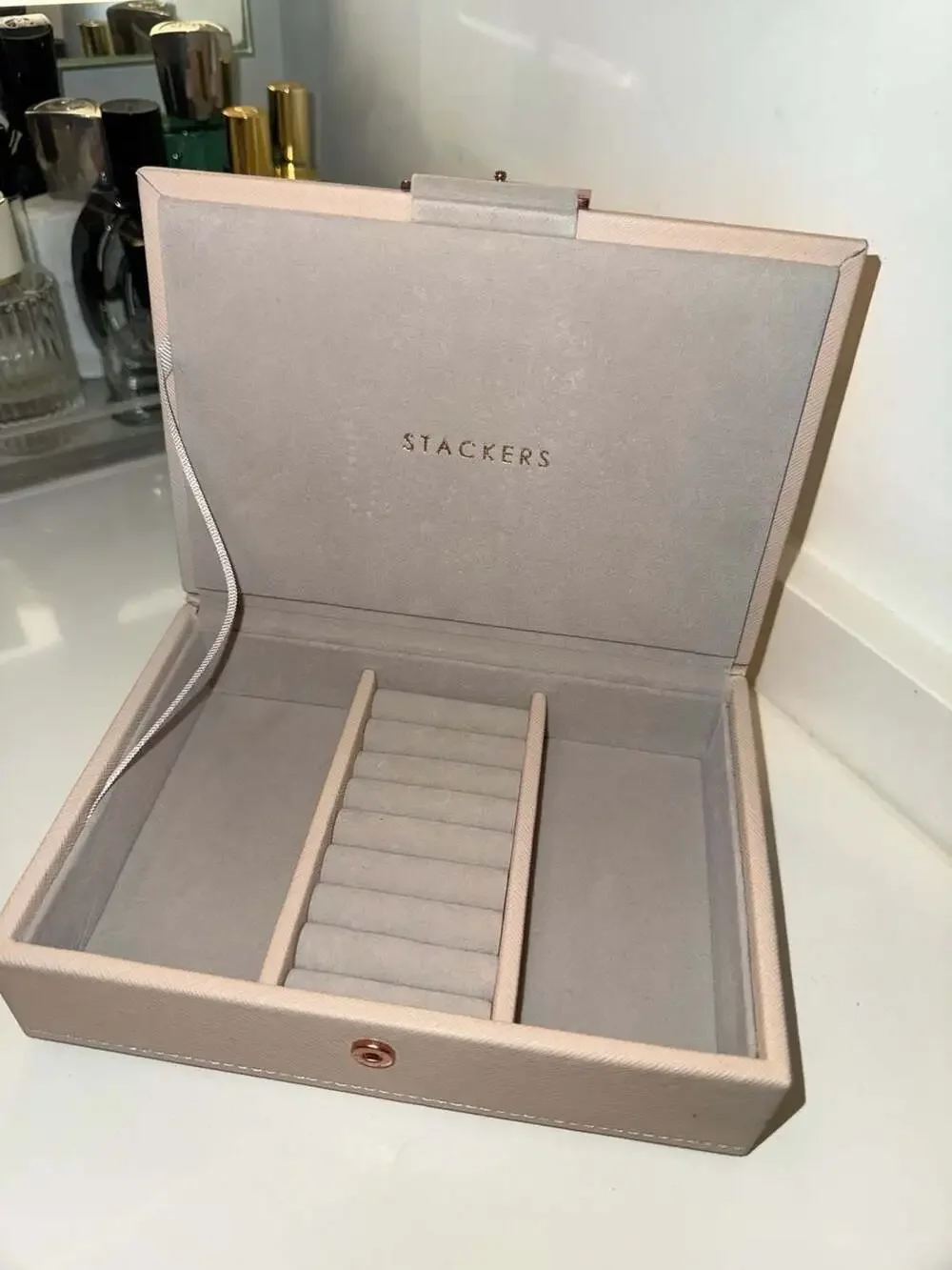 Stackers Blush and Rose Gold Mini Jewelry Box